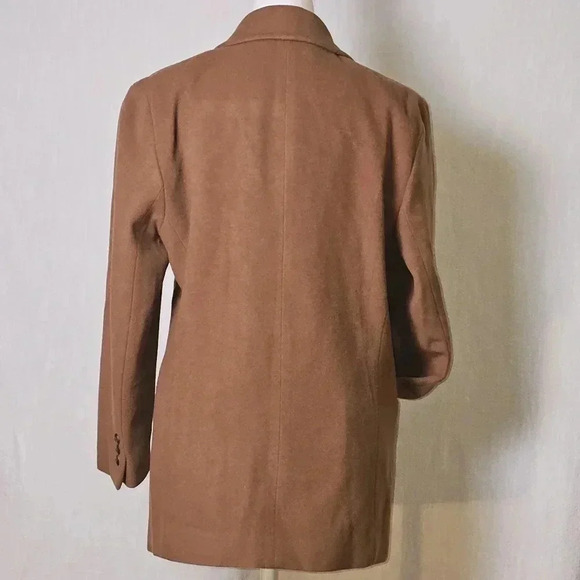 VTG Philippe Adec Lamb Wool Blend Blazer Caramel Brown SZ M USA - Picture 5 of 11